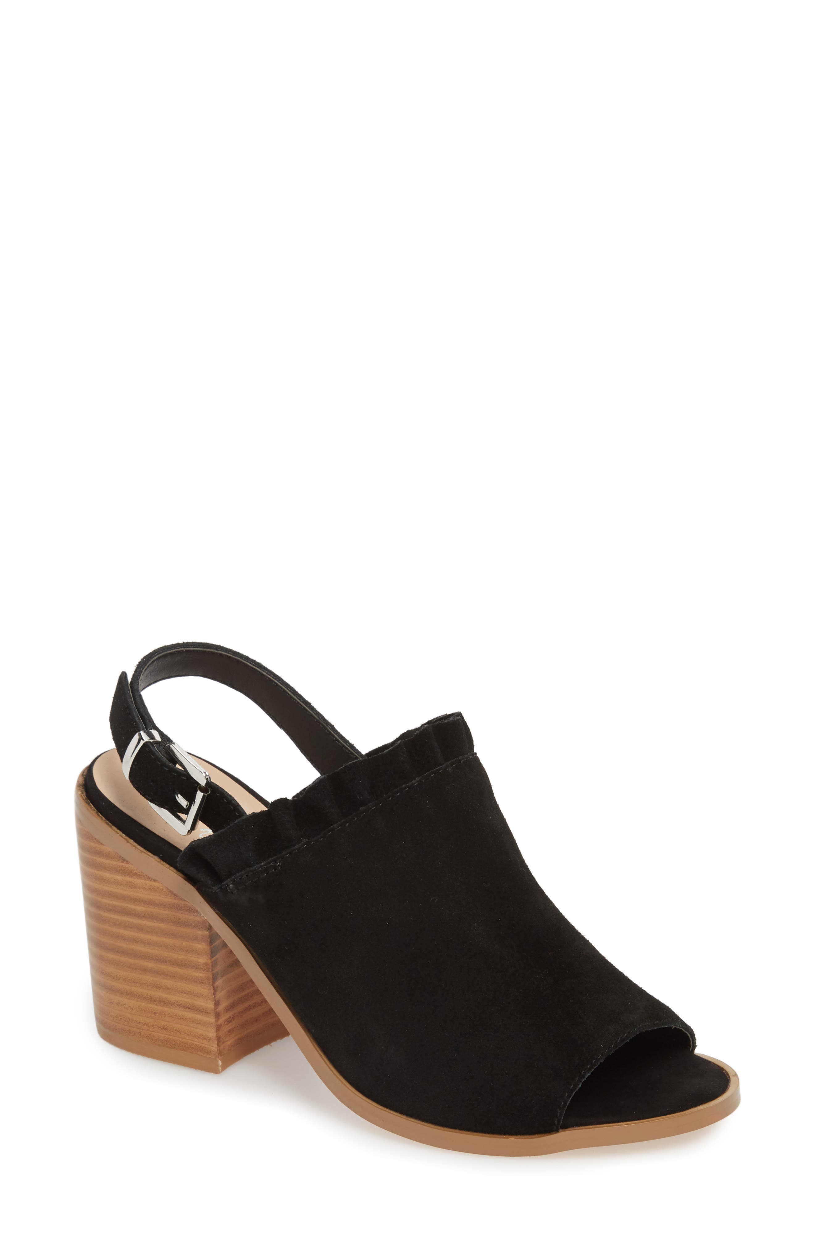 Sbicca Carla Block Heel Sandal, Black