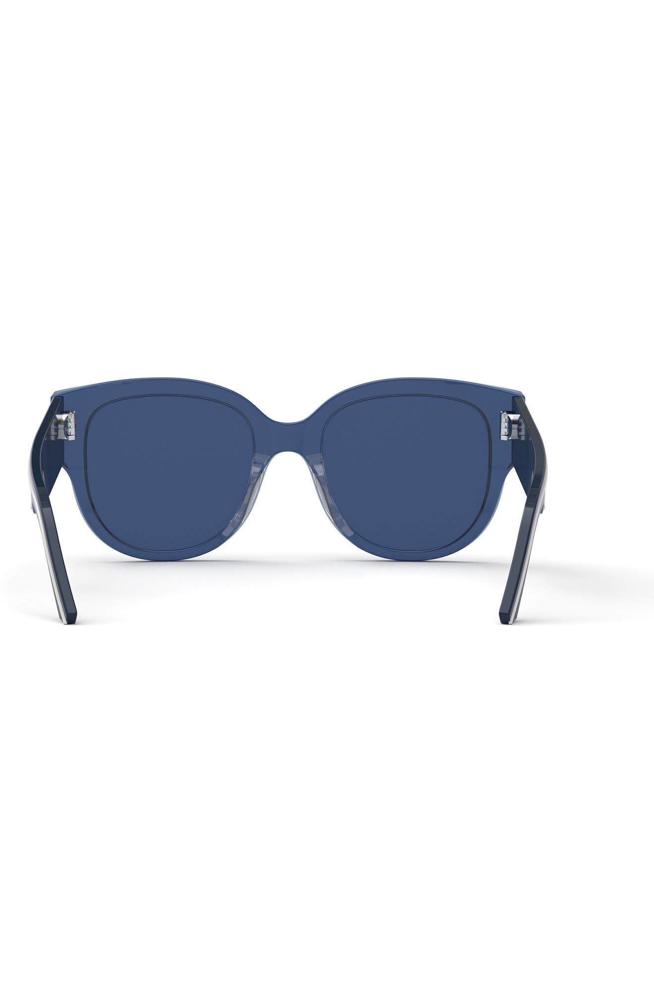 DIOR Wildior BU 54mm Cat Eye Sunglasses in Shiny Blue /Blue  display picture 3