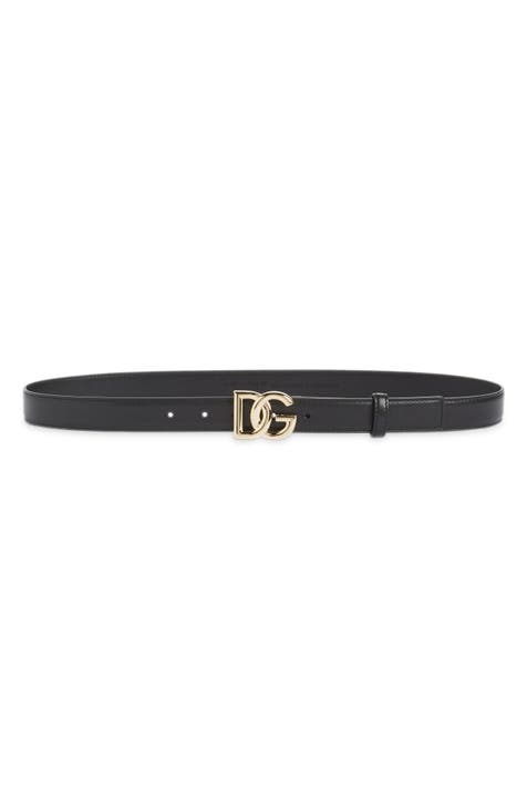 Gucci Leather Logo Belt - Black - Belts