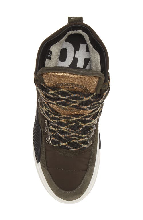 P448 Alpine High Top Sneaker In Monta/green Suede