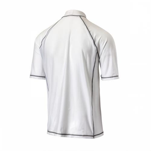 Shop Uv Skinz Short Sleeve Active Sun & Swim Shirt In White