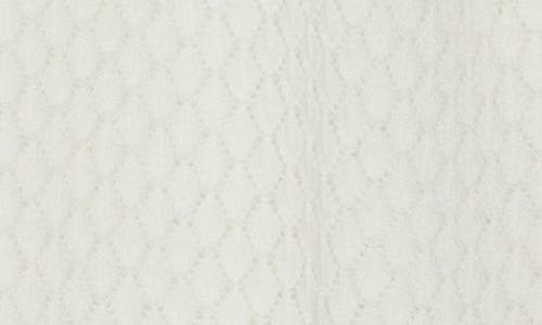 Dr2 By Daniel Rainn Diamond Stitch Cardigan Sweater In Snow White