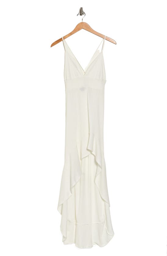 Go Couture High-low Slipdress In Ivory