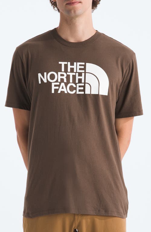 Shop The North Face Half Dome Logo Graphic T-shirt In Smokey Brown