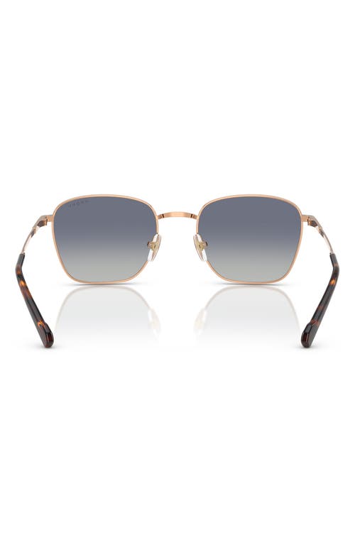Vogue 53mm Pillow Sunglasses In Rose Gold