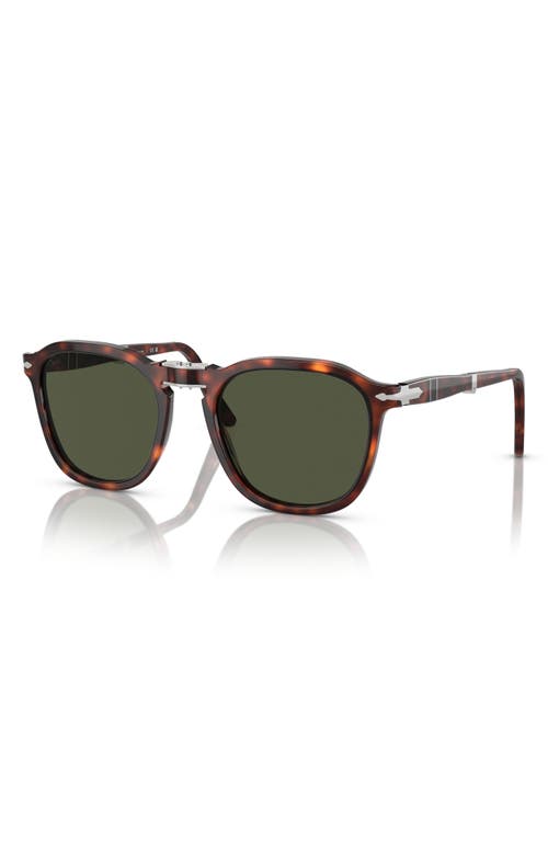 Persol 54mm Square Sunglasses In Havana/green