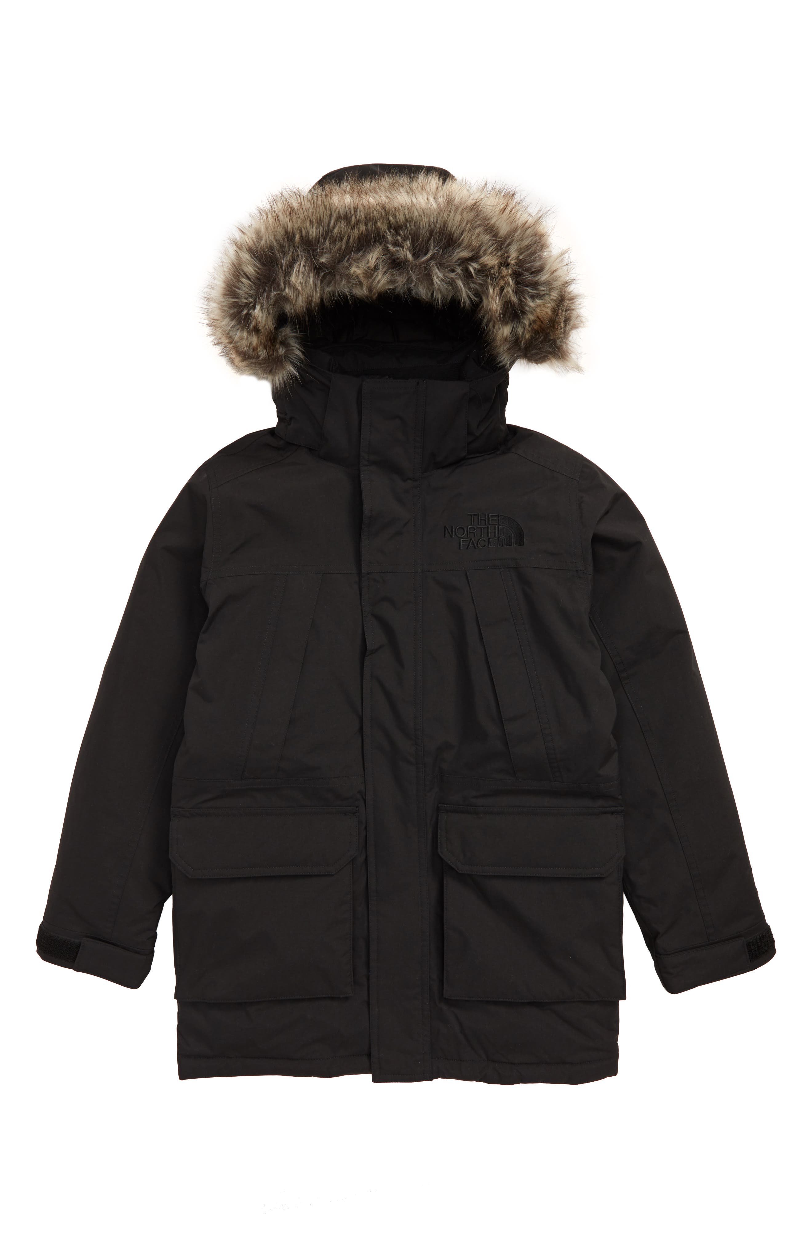 north face parka with fur hood