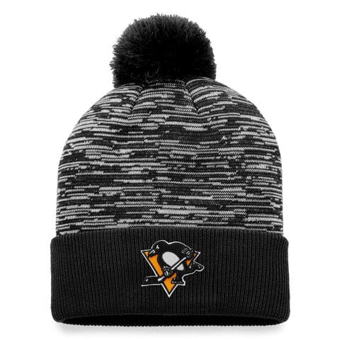 Men's Fanatics Branded Gray Pittsburgh Penguins Hockey Fights Cancer Flex  Hat