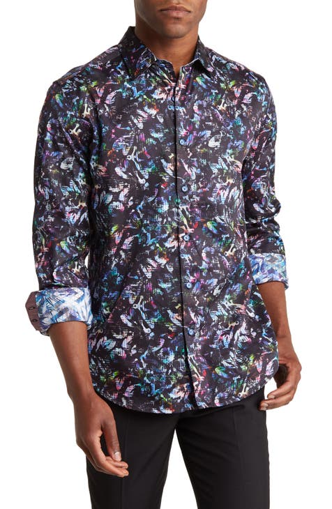 Edmore Abstract Button-Up Shirt