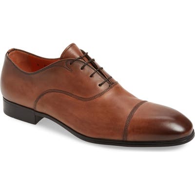 Santoni Salem Cap Toe Oxford - Brown