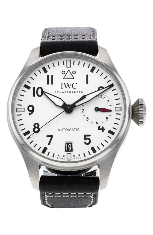 IWC Preowned 2022 Big Pilot's Leather Strap Watch