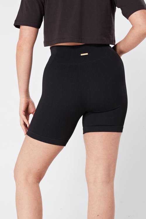 TWILL ACTIVE TWILL ACTIVE RECYCLED SEAMLESS RIB HIGH WAIST BIKE SHORTS 