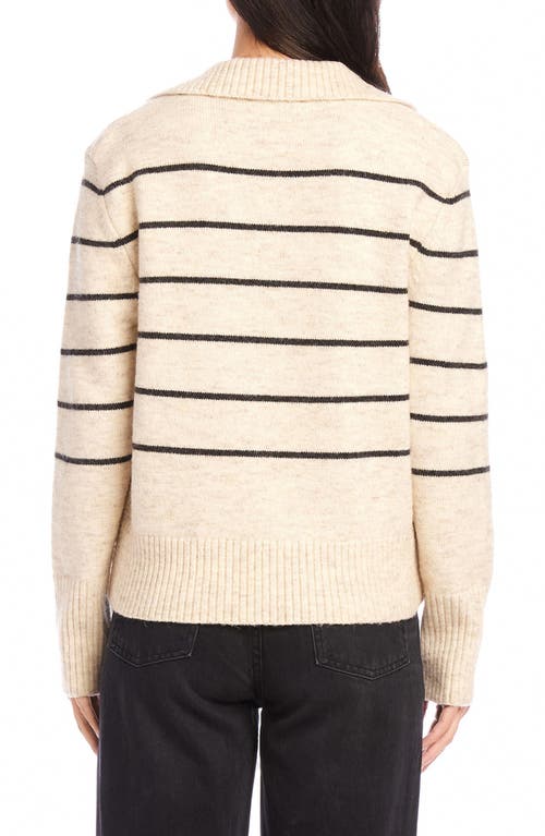 FIFTEEN TWENTY FIFTEEN TWENTY LISA STRIPE COLLARED SWEATER