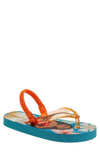 Shop Josmo Moana Slingback Flip-flop Sandal In Blue/orange