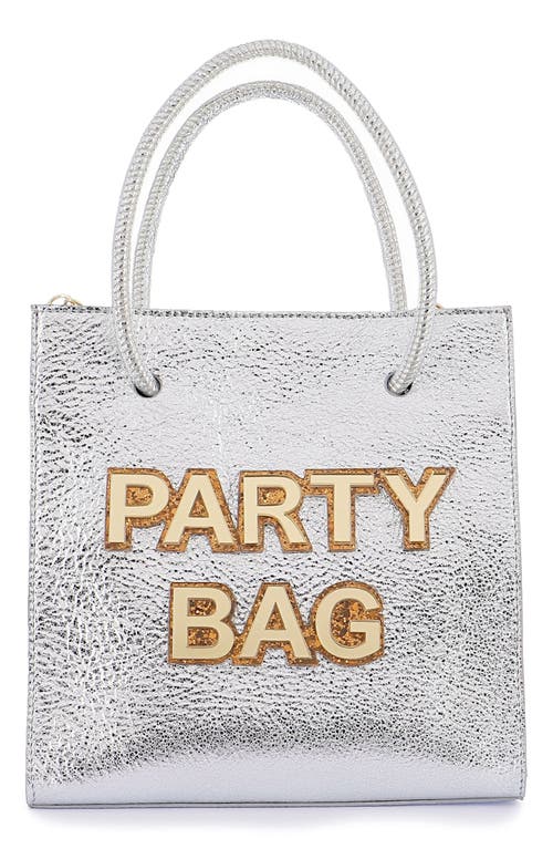 Mini Party Bag Tote in Silver