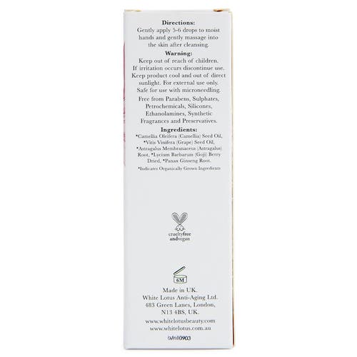 WHITE LOTUS BEAUTY WHITE LOTUS BEAUTY GREEN TEA BODY OIL WITH REJUVENATING BIOACTIVE HERBS