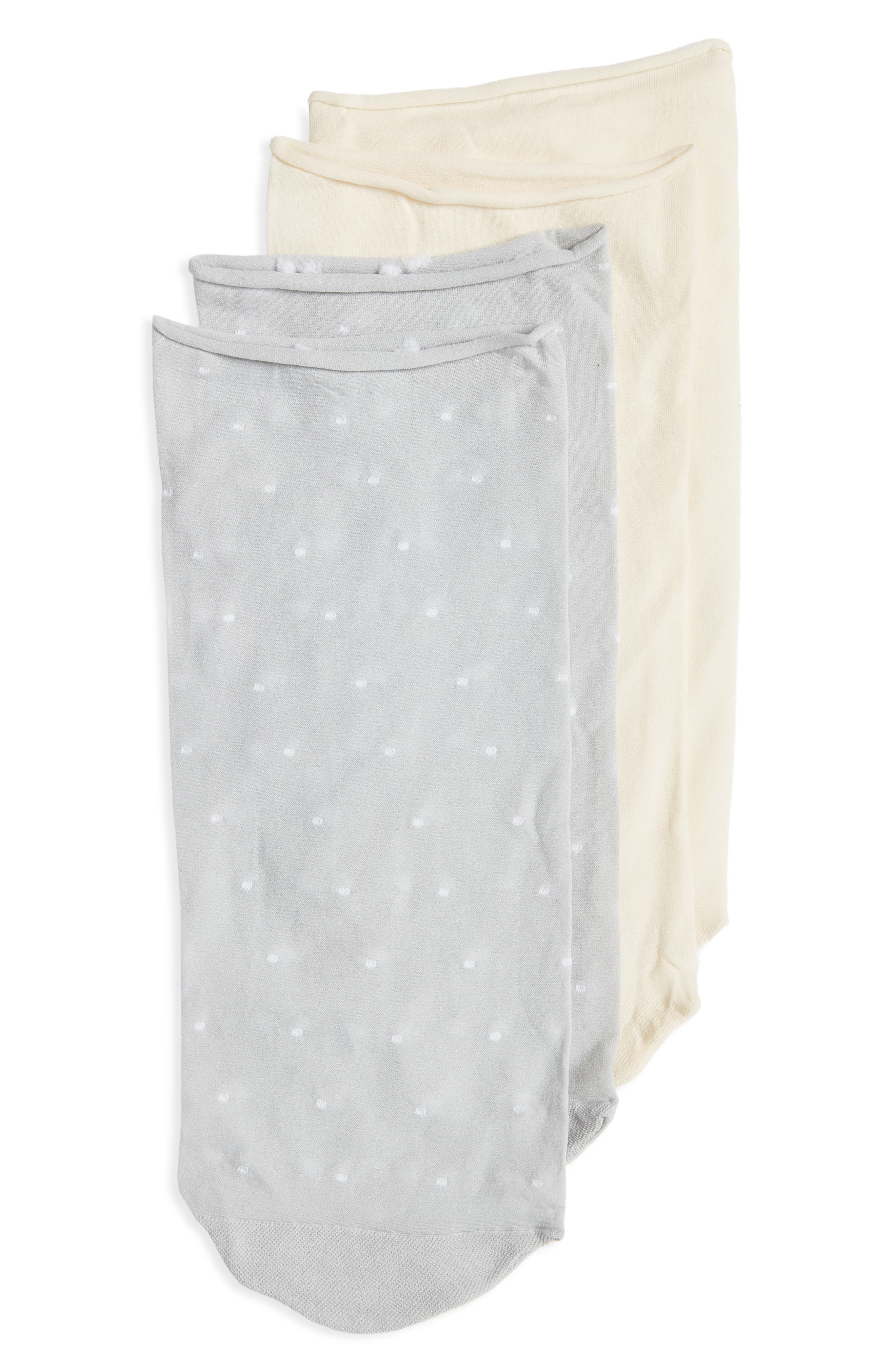 Swedish Stockings Judith Dots Assorted 2-Pack Socks in Light Grey at Nordstrom