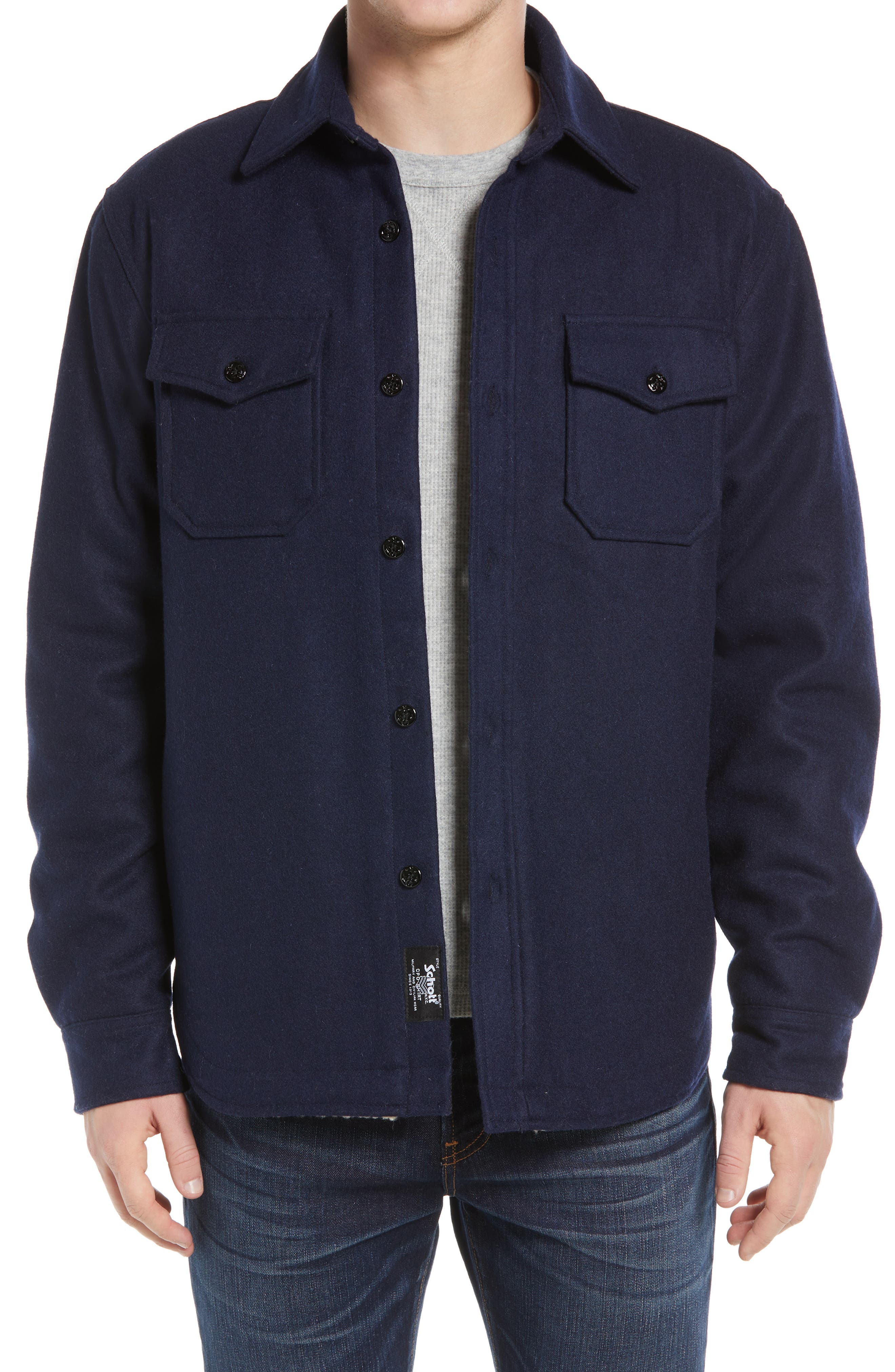 schott shirt jacket