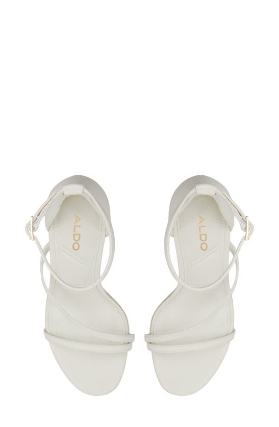 Shop Aldo Kit Ankle Strap Sandal In White