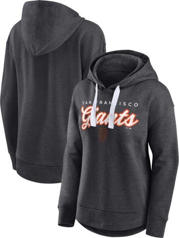 FANATICS Women's Fanatics Branded Heather Charcoal San Francisco Giants Set  to Fly Pullover Hoodie
