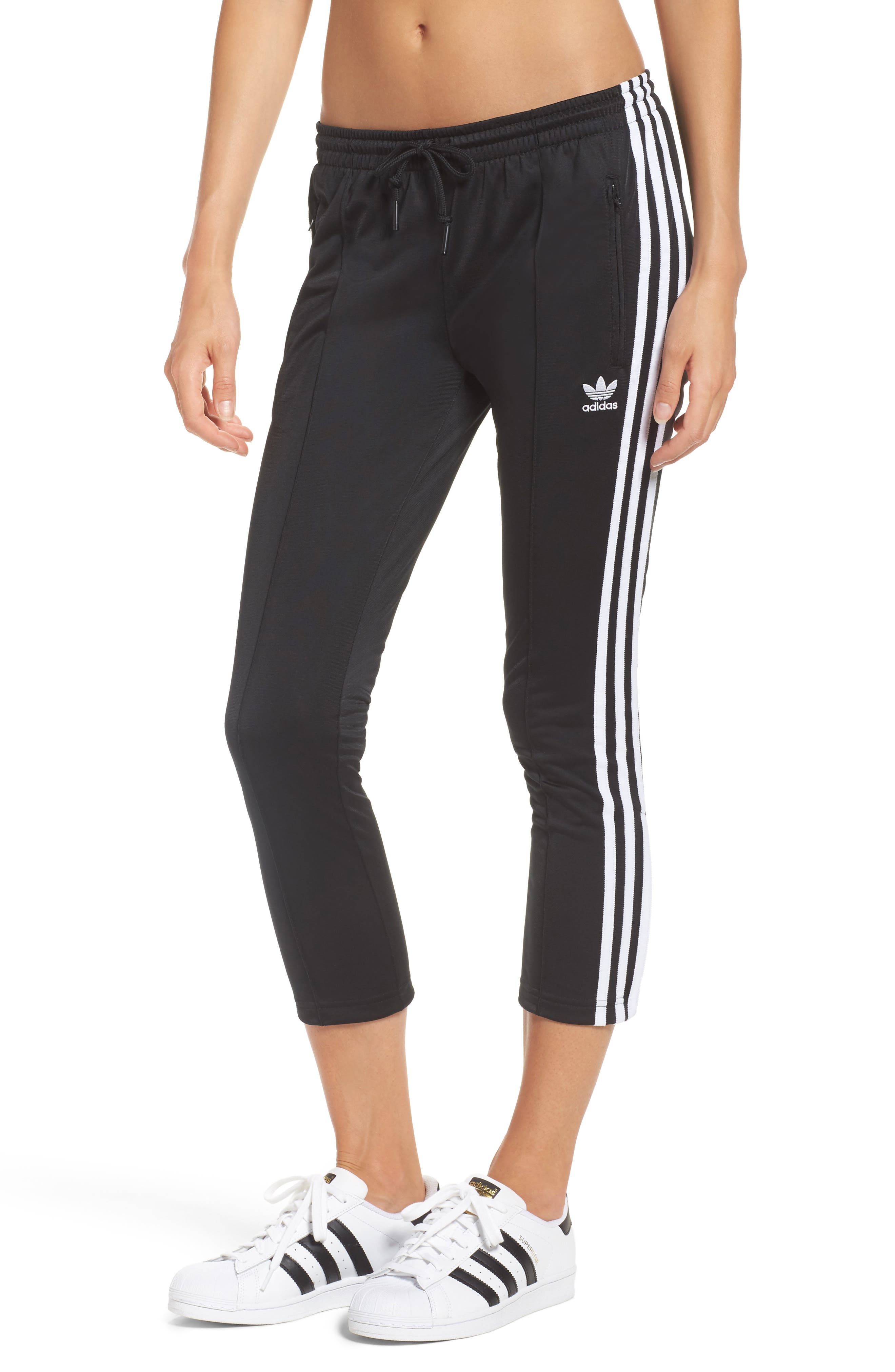 adidas originals three stripe cigarette pants