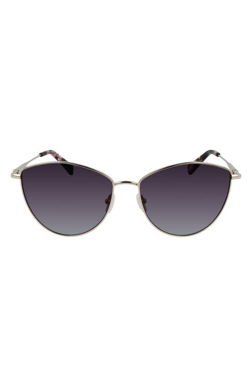 LONGCHAMP LONGCHAMP ROSEAU 58MM CAT EYE SUNGLASSES