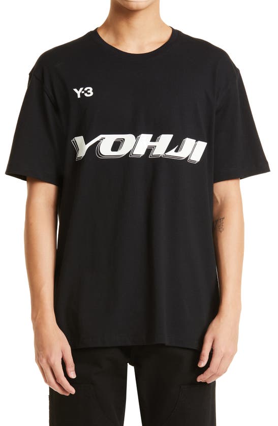 Y-3 Graphic Ss Tee Black