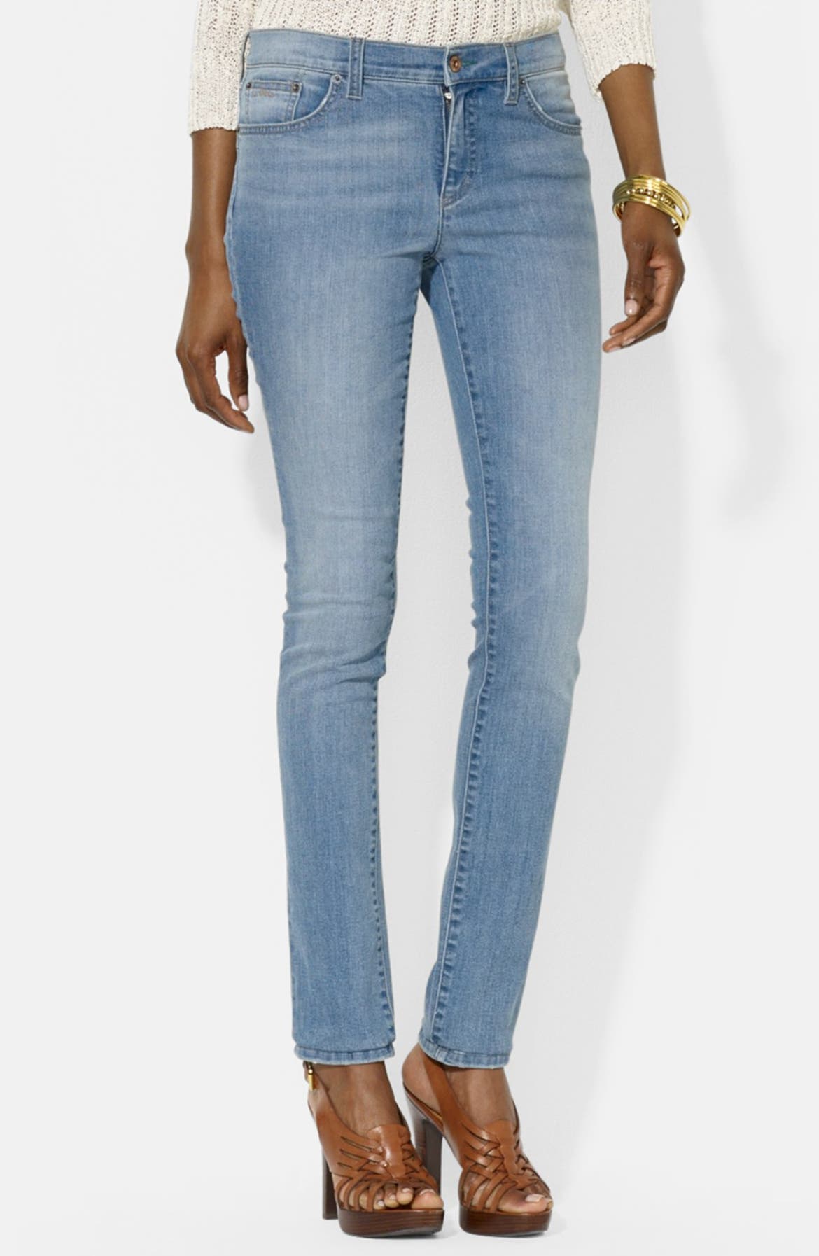 Lauren Ralph Lauren Modern Skinny Jeans (Peak) (Petite) | Nordstrom