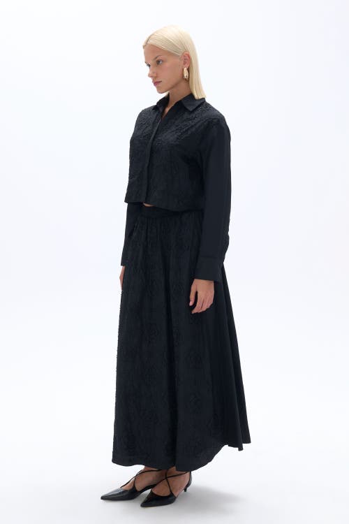 Shop Nocturne Bead Embellished Shirt In Black