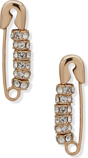 Karl lagerfeld sale safety pin earrings