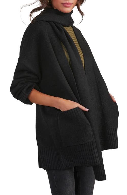 Shop Vici Collection Jarvais Scarf Cardigan In Black