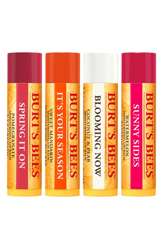 BURT'S BEES BURT'S BEES JUST PICKED ASSORTED LIP BALM GIFT SET USD $15.96 VALUE 
