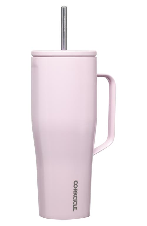 Corkcicle 30-ounce Insulated Cup With Straw In Powder Puff