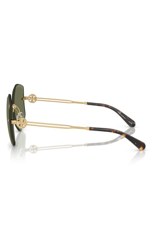 Tory Burch Ty6111 Geometric Sunglasses In Gold