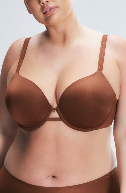 Shop Savage X Fenty Microfiber T-shirt Bra In Brown Sugar Nude