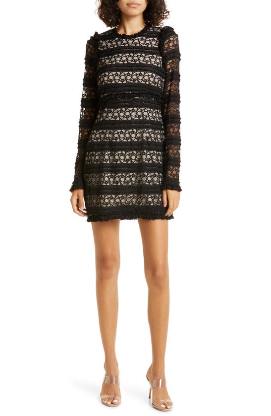Likely Albie Long Sleeve Lace Dress In Black