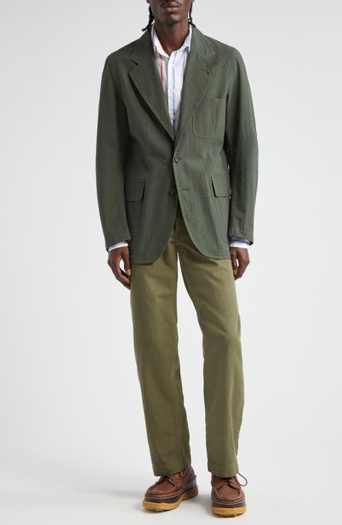 Shop Drake's Mk. Iv Check Cotton Madras Sport Coat In Green