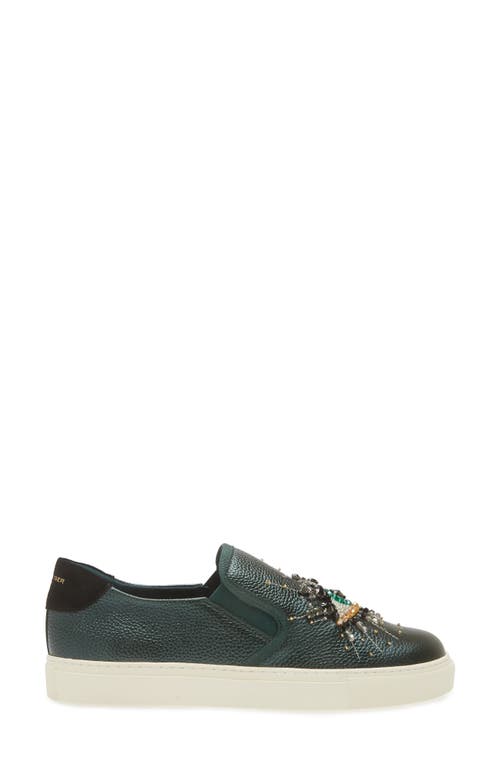 Kurt Geiger London Leah Eye Slip-on Sneaker In Green Multi