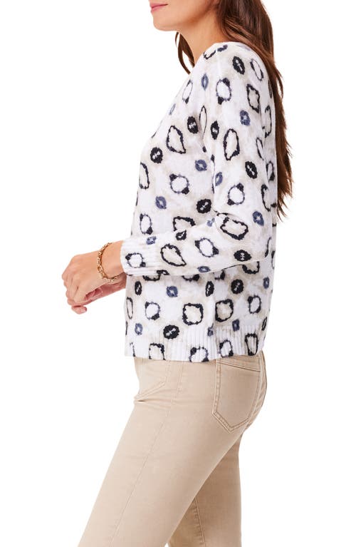 NIC + ZOE NIC+ZOE NIGHT & DAY ABSTRACT PRINT SWEATER