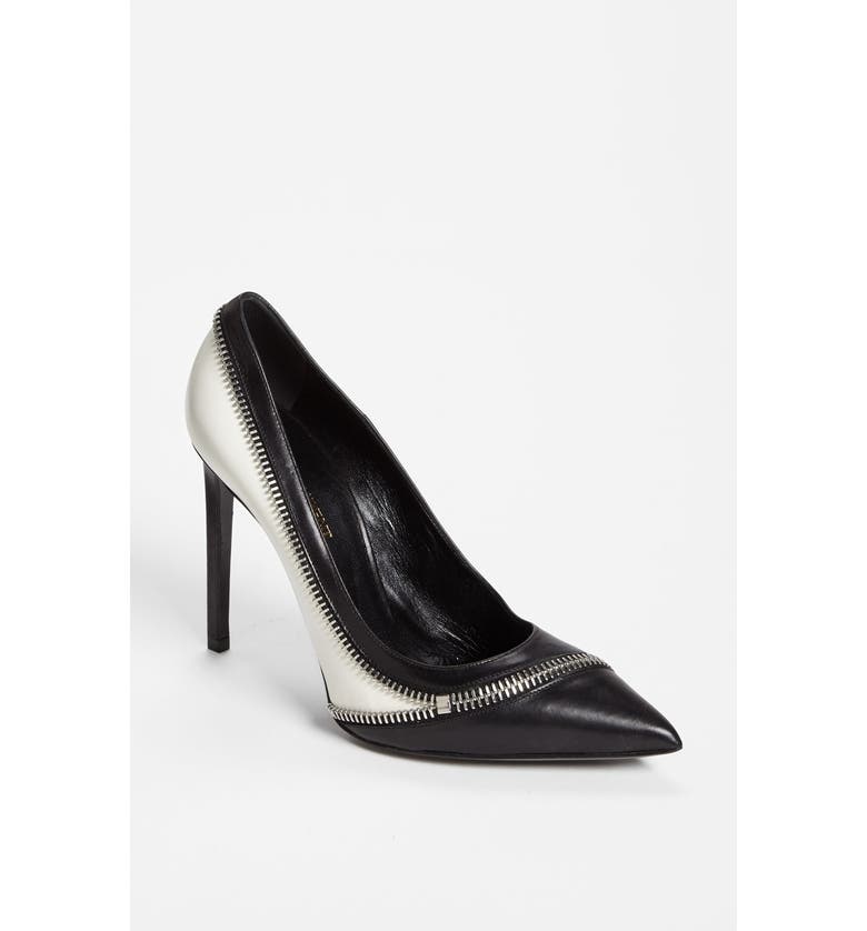 Saint Laurent 'Bicolore' Zipper Pump | Nordstrom