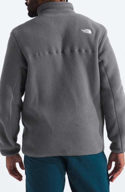 Shop The North Face Yumiori Half Zip Recycled Fleece Pullover In Smoked Pearl/smoked Pearl