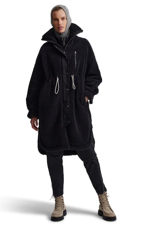 Shop Varley Jones High Pile Fleece Jacket In Black