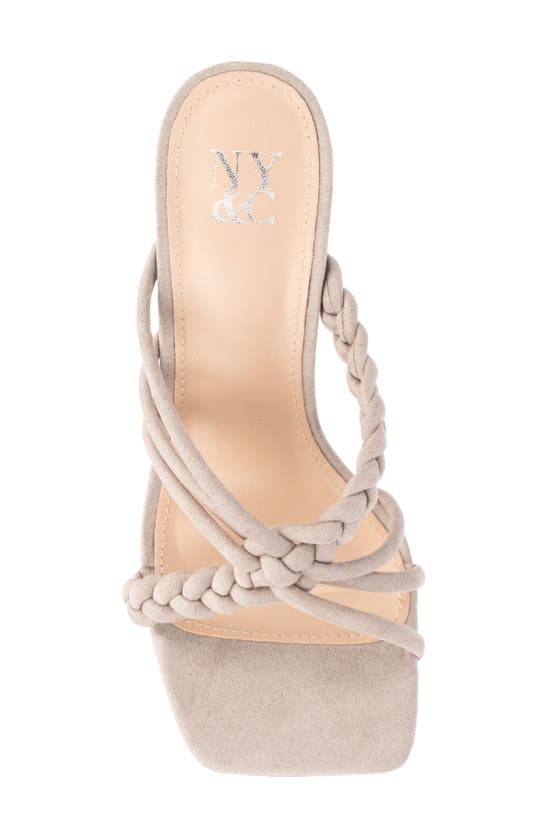 New York And Company Dalia Heeled Sandal In Grey