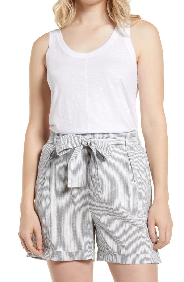 CASLON ? Seam Front Tank, Main, color, WHITE