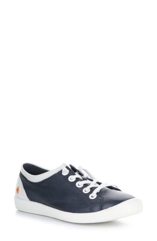 Softinos By Fly London Isla Sneaker In Navy/white Leather