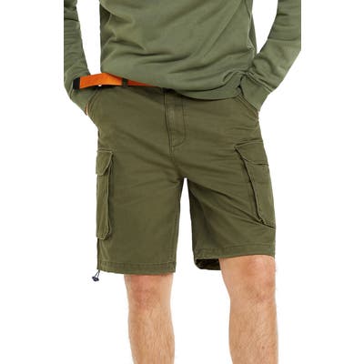 Tommy Jeans Washed Twill Cargo Shorts, Green
