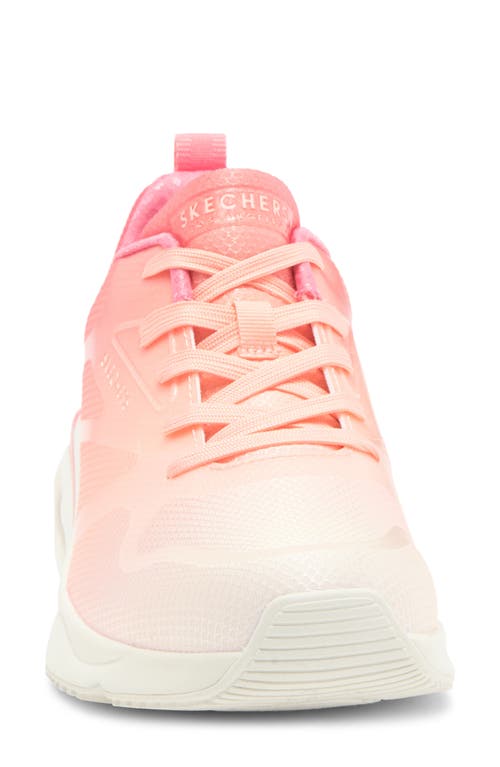 Shop Skechers Tres-air Uno-brighten Up Sneaker In Coral/multi