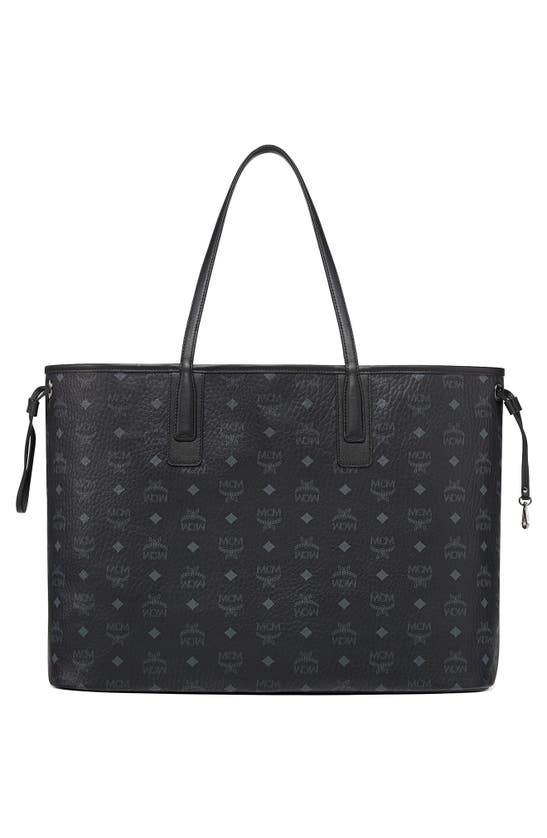 Shop Mcm Large Liz Reversible Shopper In Black