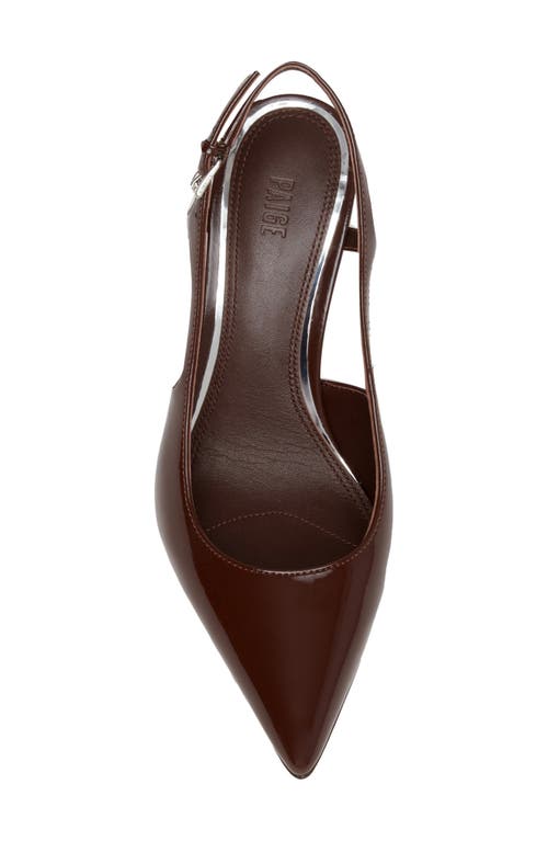 Shop Paige Samara Slingback Pointed Toe Pump In Chocolate