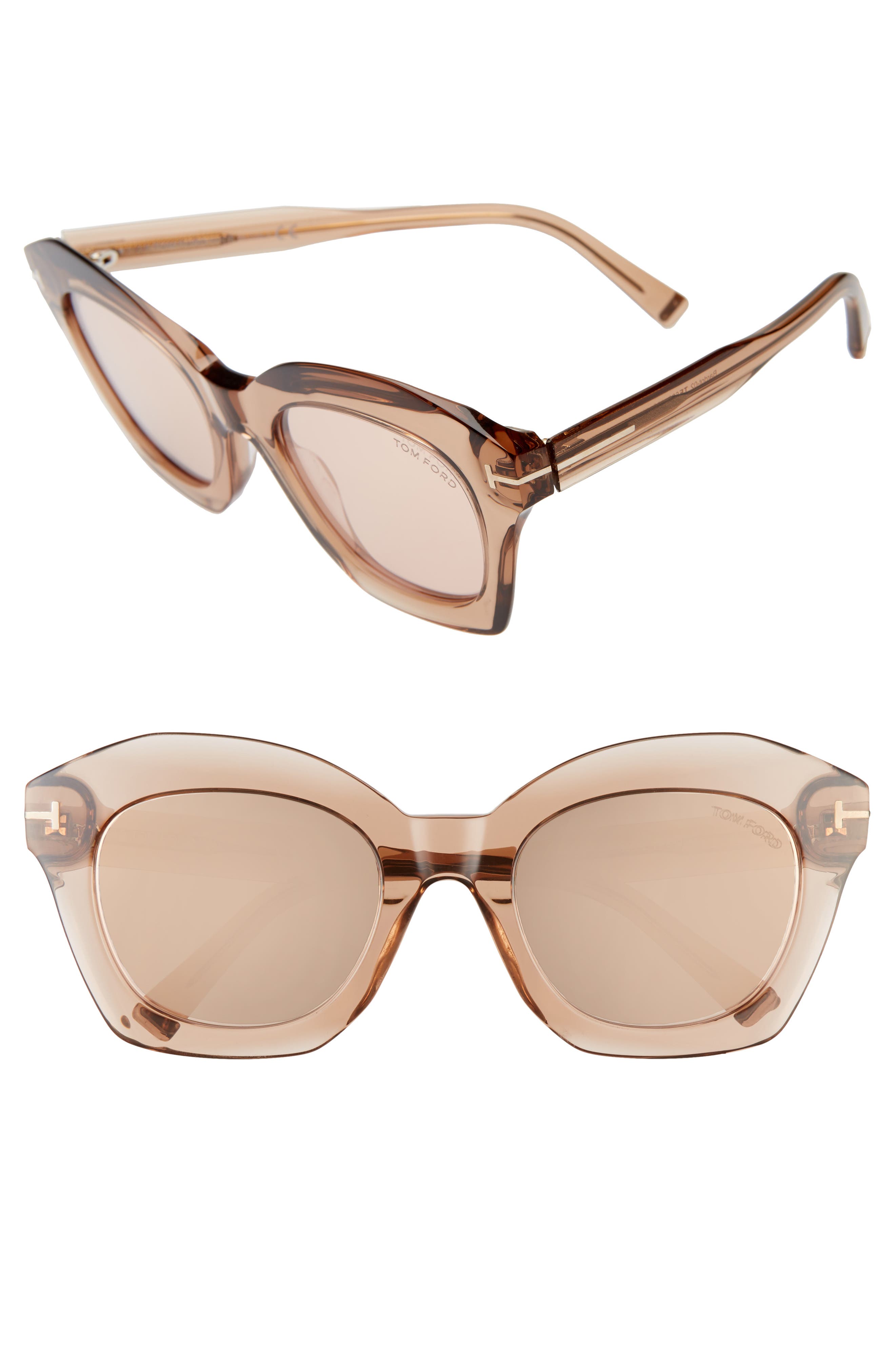 tom ford bardot 53mm square sunglasses